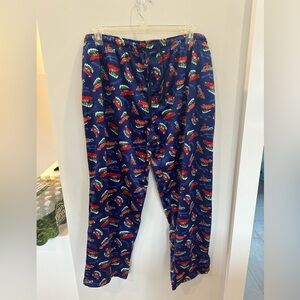 Men's Blue Patterned Sweatpants